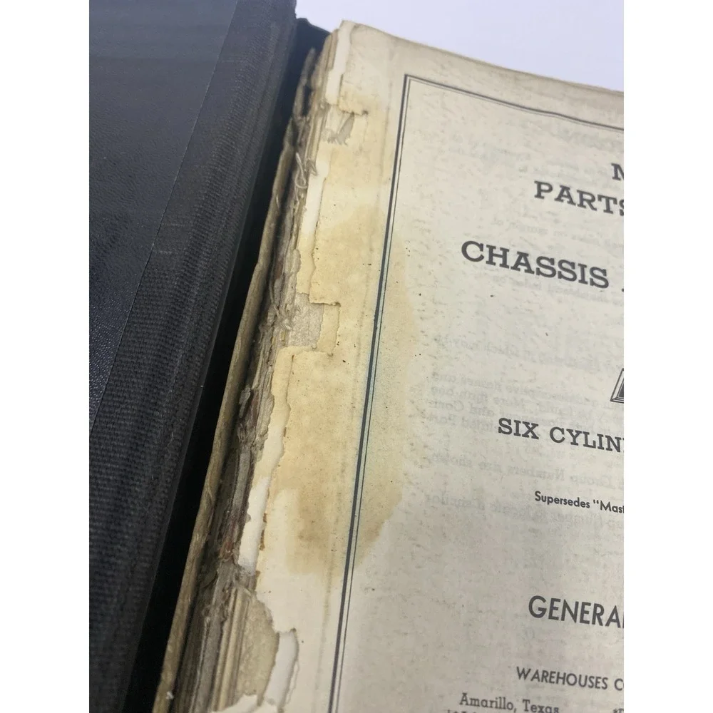 1929-1942 Chevrolet Master Parts Catalog Accessory GM Book Hard Back Binder READ